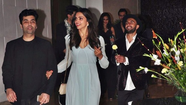 Ranveer Singh with Deepika Padukone