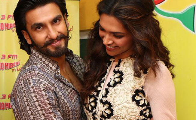 Ranveer Singh with Deepika Padukone