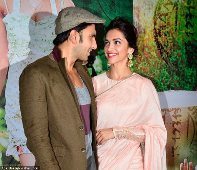 Ranveer Singh with Deepika Padukone
