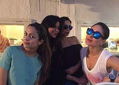 Amrita Arora with Kareena Kapoor