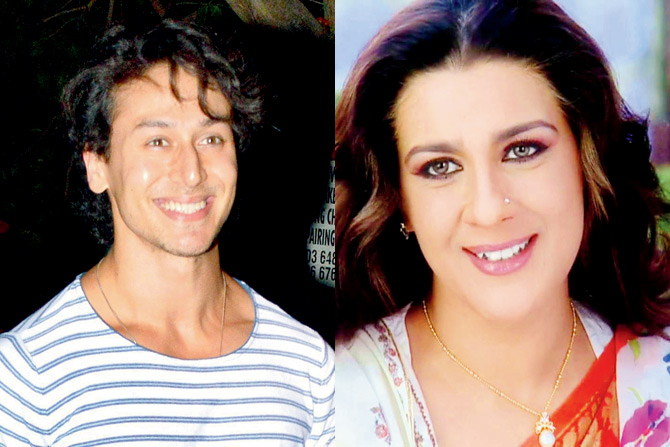 Amrita Singh and Tiger Shroff