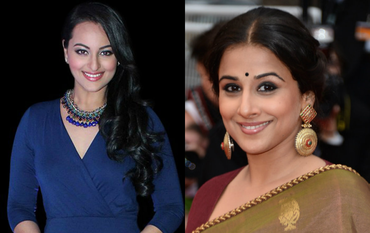 Vidya Balan with Sonakshi Sinha