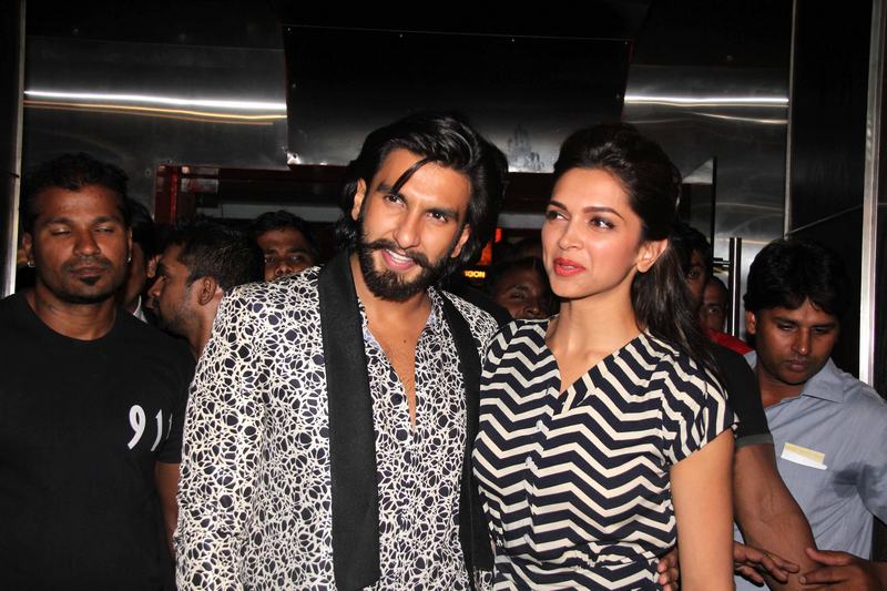Ranveer Singh & Deepika Padukone at an event