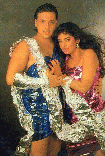 Govinda with Juhi Chawala