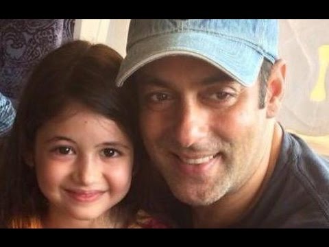 Harshaali Malhotra with Salman Khan