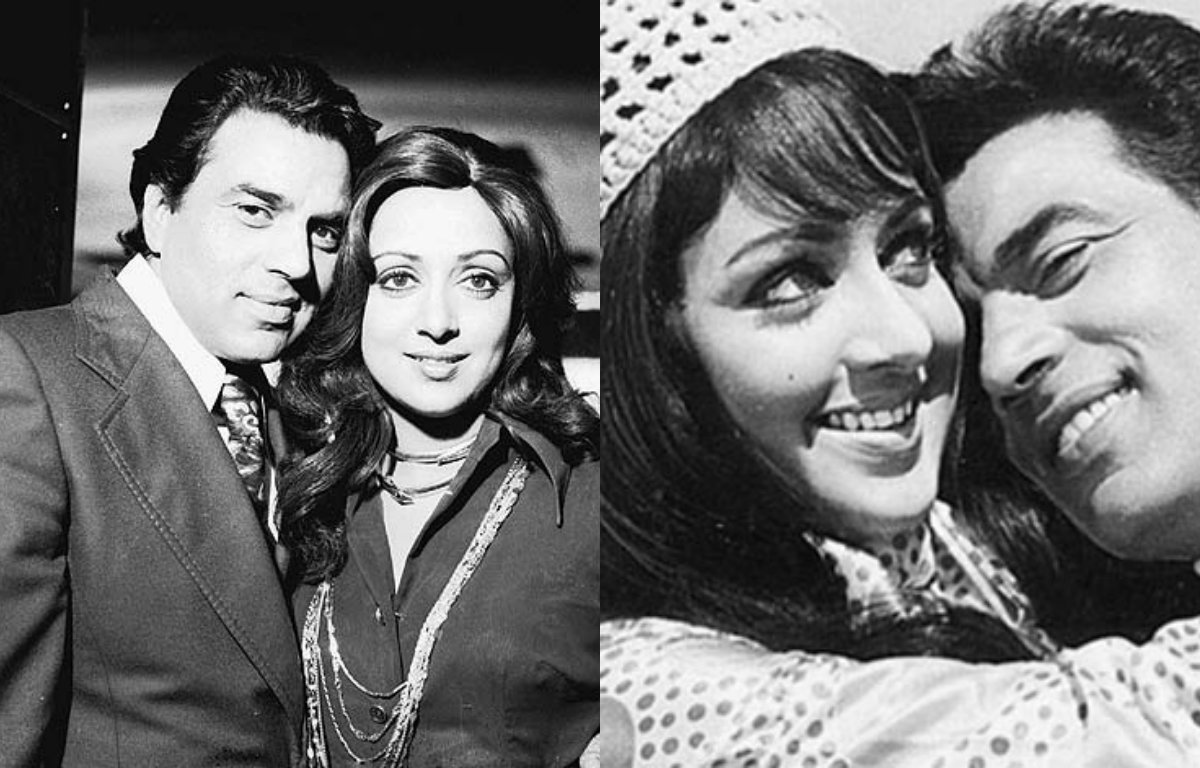 Hema Malini with Dharmendra