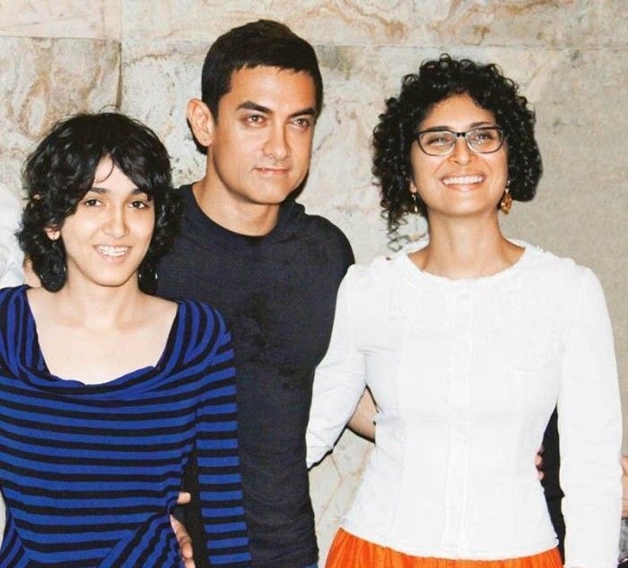 Junaid and Ira Khan with Kiran Rao