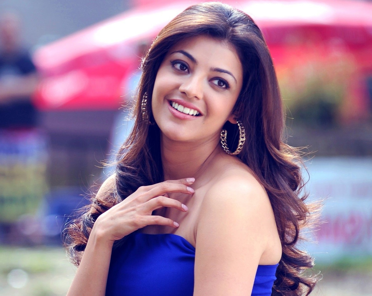 Kajal Aggarwal in blue