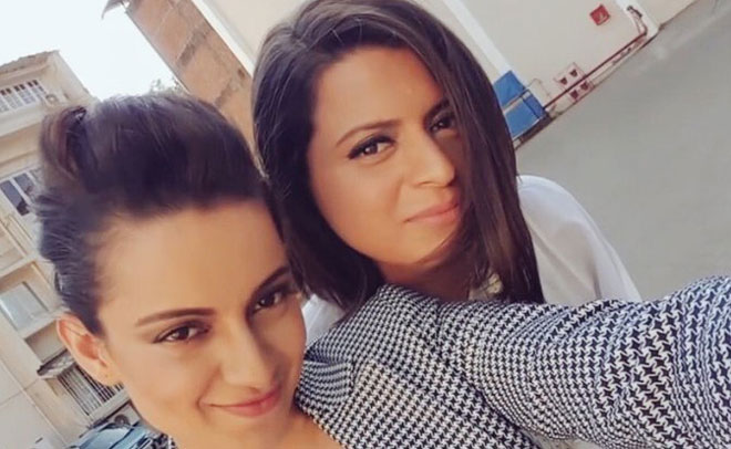 Kangana Ranaut with sister Rangoli