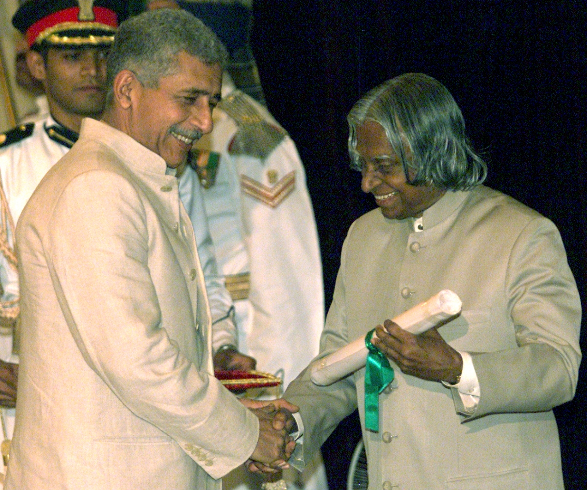 Naseeruddin shah with Dr. A.P.J. Abdul Kalam
