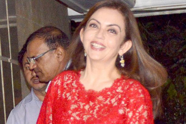 Nita Ambani at Priyanka Chopra's birthday bash.