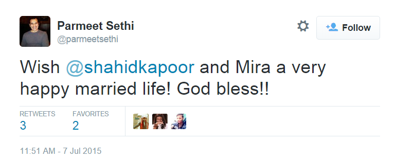 Parmeet Sethi- Twitter