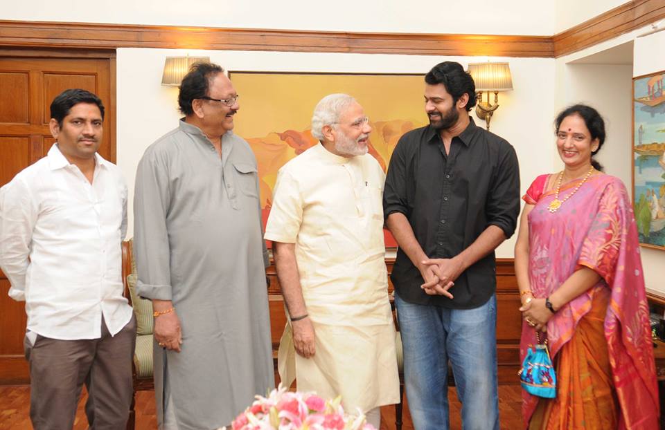 Baahubali actor meets Narendra Mod