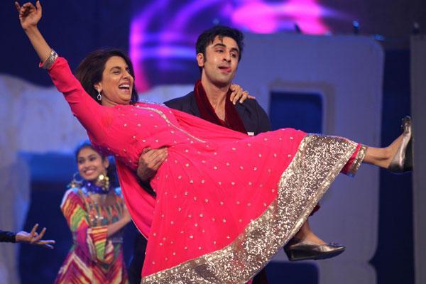 Ranbir Kapoor with his mom