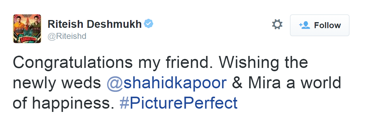 Riteish Deshmukh-Twitter