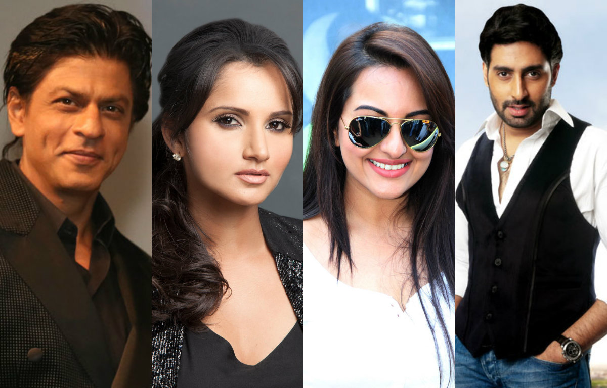 Sania Mirza,Shah Rukh khan, Abhishek and sonakshi