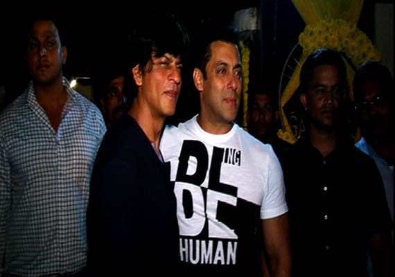 Shah Rukh Khan with Salman Khan