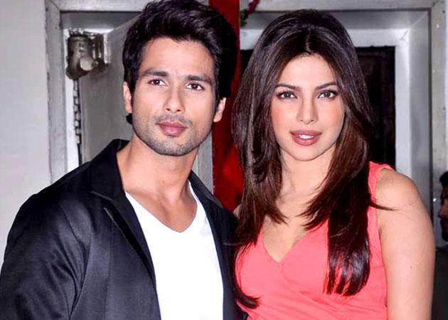 Shahid Kapoor with Priyanka Chopra.
