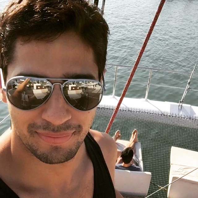 Sidharth Malhotra in sunglasses