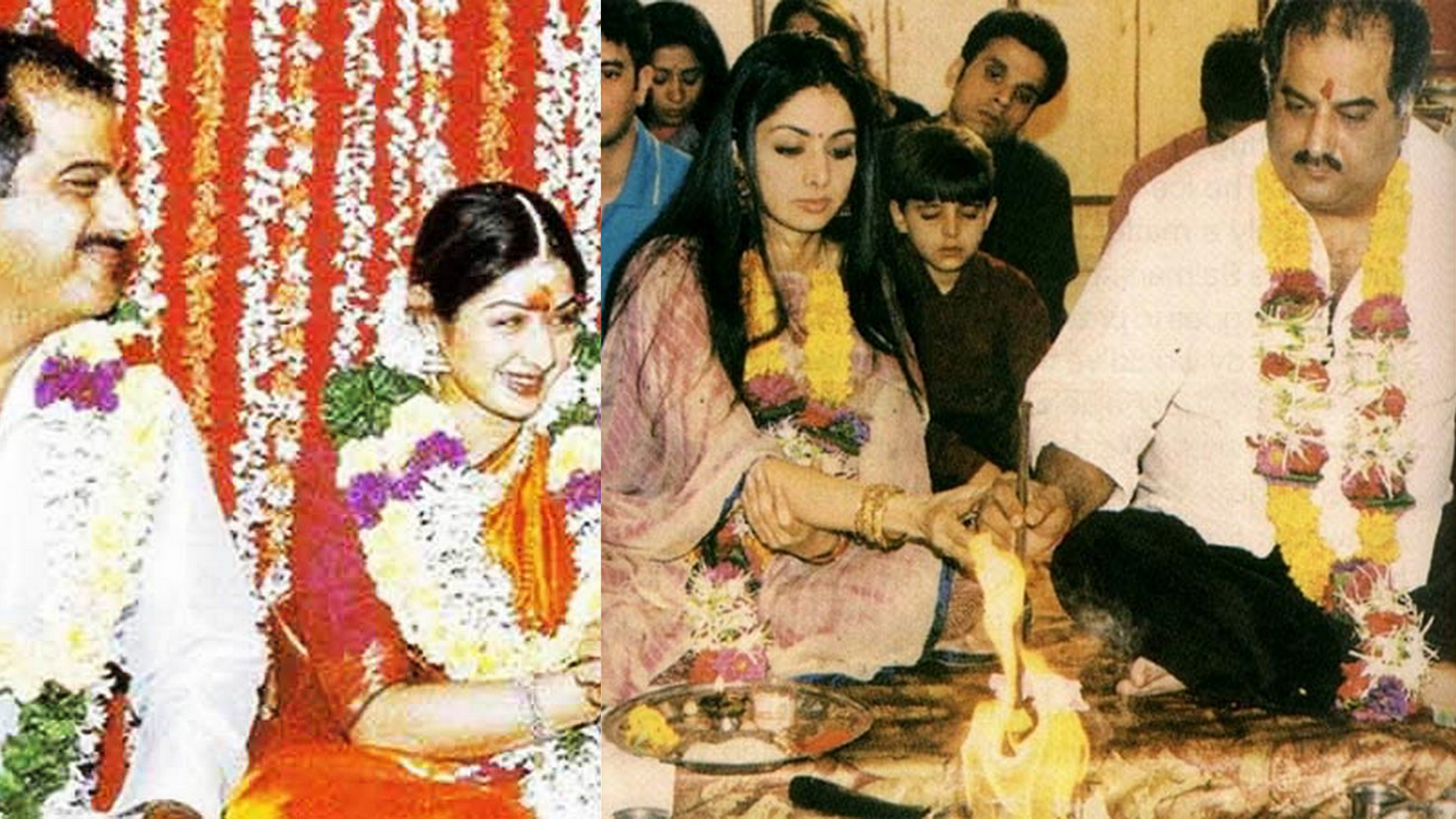 Sridevi and Boney Kapoor.
