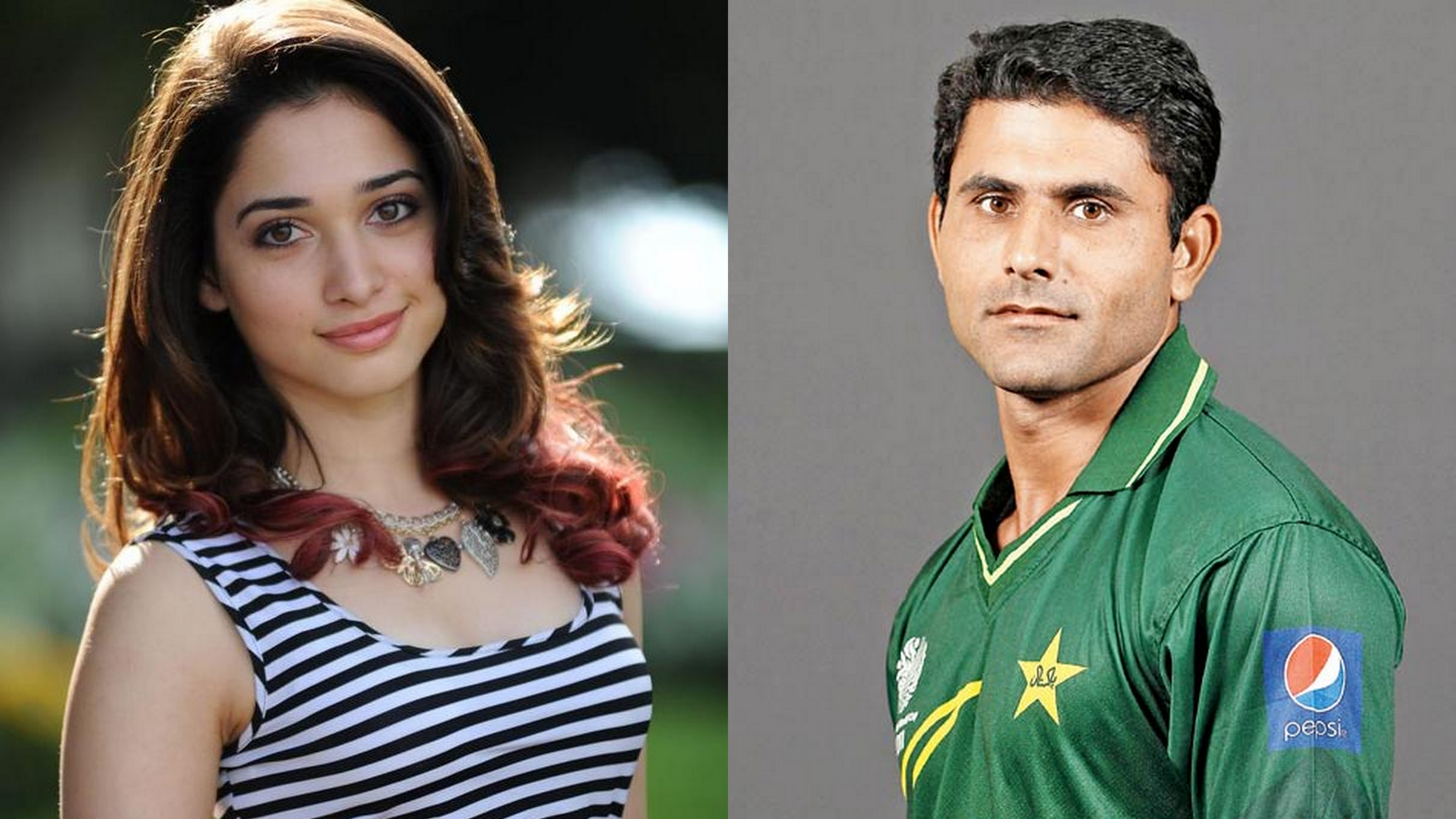 Tammana Bhatia and Abdul Razzaq