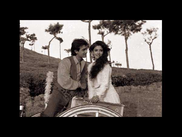 Aamir Khan with Raveena Tondon