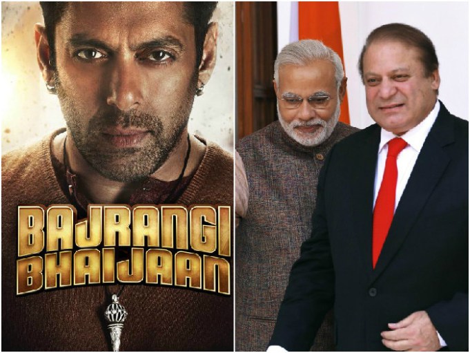 Salman Khan,Narendra Modi with Nawaz Sharif