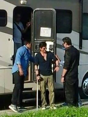 Shah Rukh Khan from Dilwale Sets