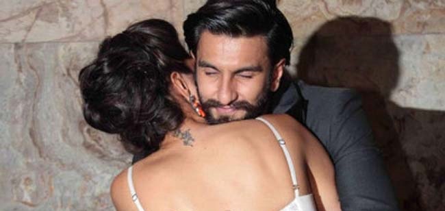Ranveer Singh with Deepika Padukone