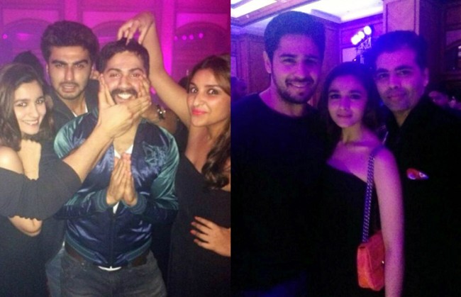 Alia Bhatt with Bollywood friends