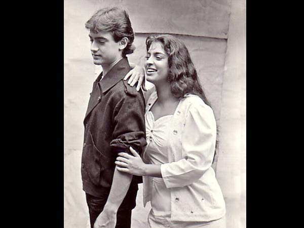 Aamir Khan with Juhi Chawla