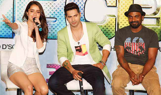 Shraddha Kapoor, Remo D'Souza, Varun Dhawan
