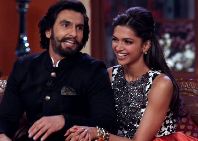 Ranveer Singh with Deepika Padukone