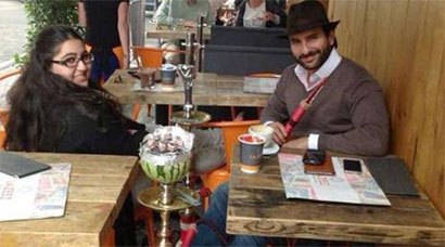 Saif Ali Khan with daughter Sara Ali Khan