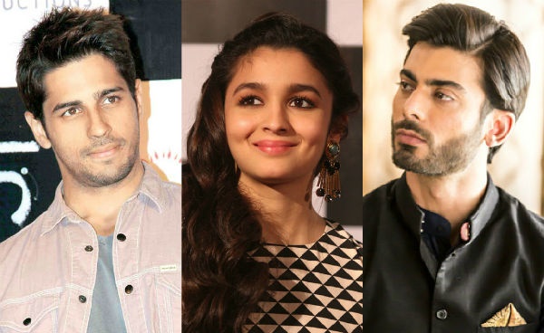 Fawad Khan, Sidharth Malhotra and Alia Bhatt