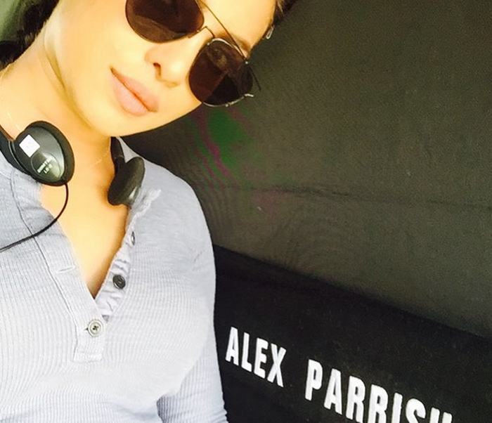 Priyanka Chopra chilling on the sets of 'Quantico'