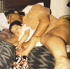 Rare picture of Aamir Khan with his child.