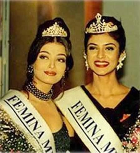 Sushmita Sen with Aishwarya Rai