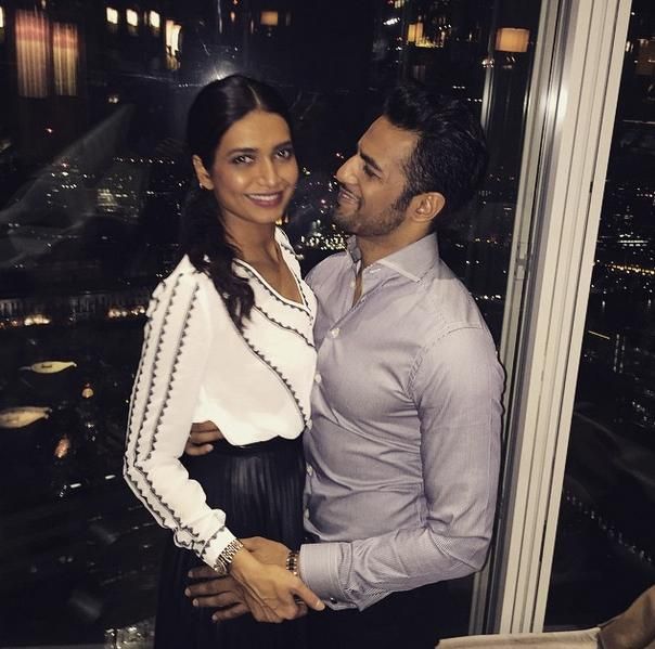 Adorable pictures of Upen Patel and Karishma Tanna.