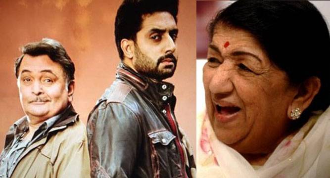 Lata Mangeshkar Rishi Kapoor & Abhishek Bachchan