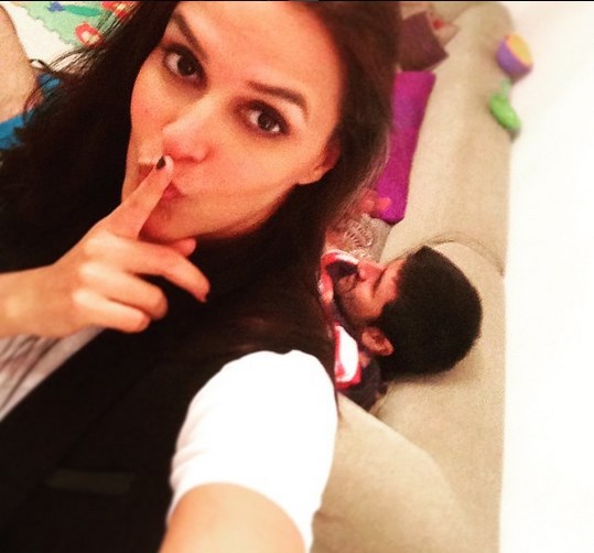 Neha Dhupia's adorable Instagram picture.