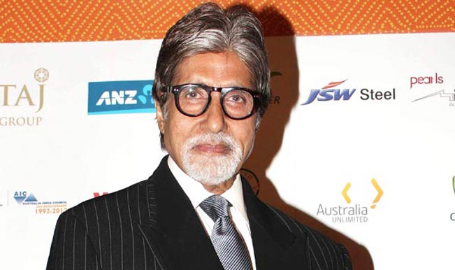Amitabh Bachchan in black