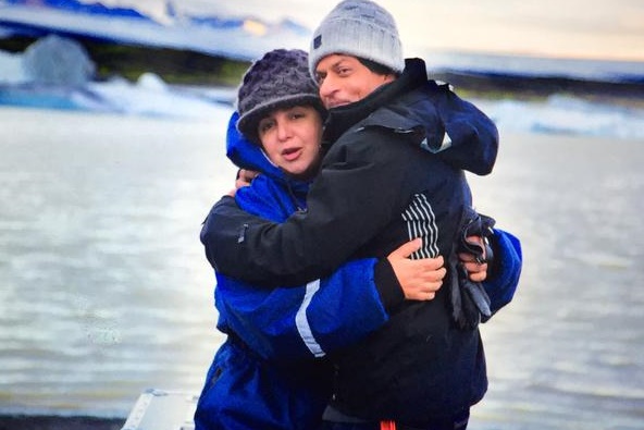 Farah Khan Shah Rukh Khan in Iceland