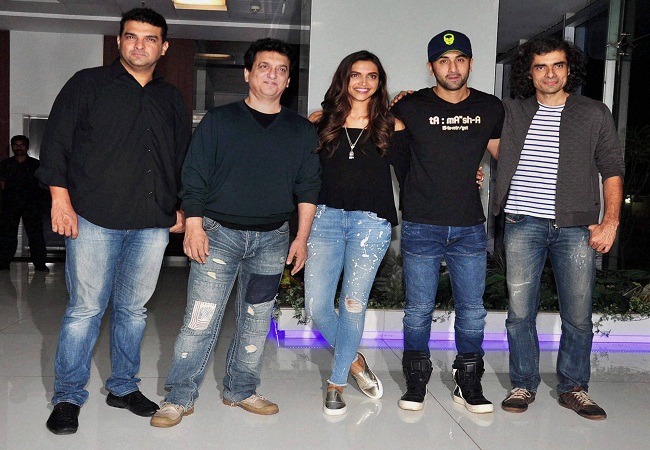 Sajid Nadiadwala - Imtiaz Ali - Deepika Padukone - Ranbir Kapoor - Siddharth Roy Kapur