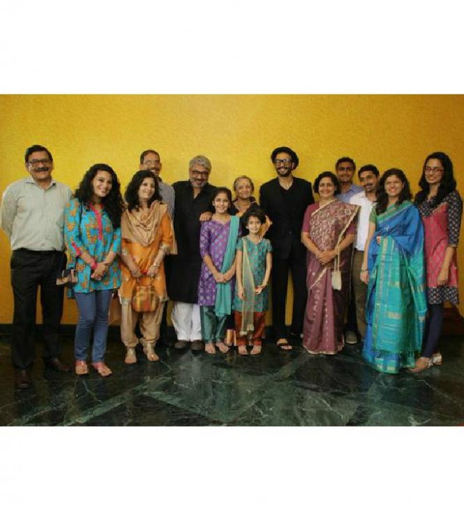 Sanjay Leela Bhansali with the peshwa family