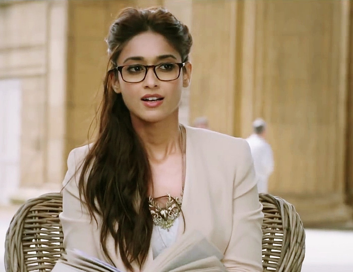 Ileana D'Cruz rocking nerd glasses trend