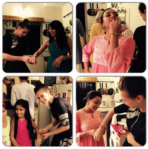 Kalki Koechlin celebrates Raksha Bandhan