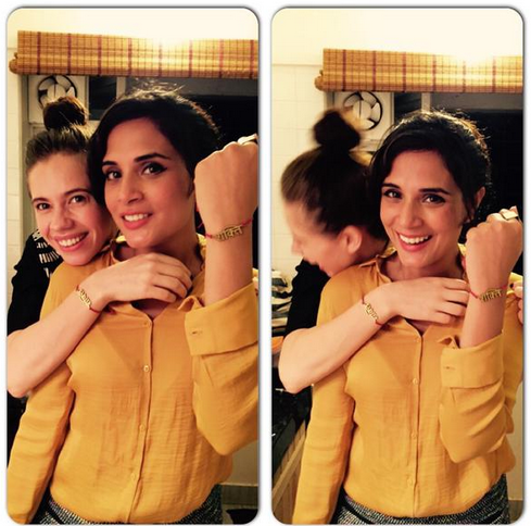 Kalki Koechlin with Richa Chadda