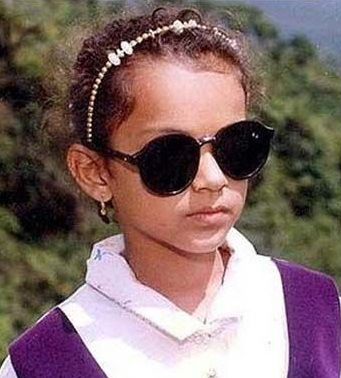 Kangana Ranaut childhood picture.