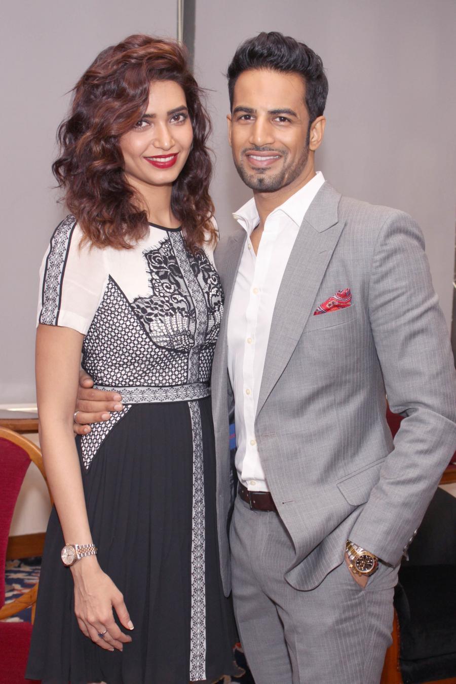 Adorable pictures of Upen Patel and Karishma Tanna.
